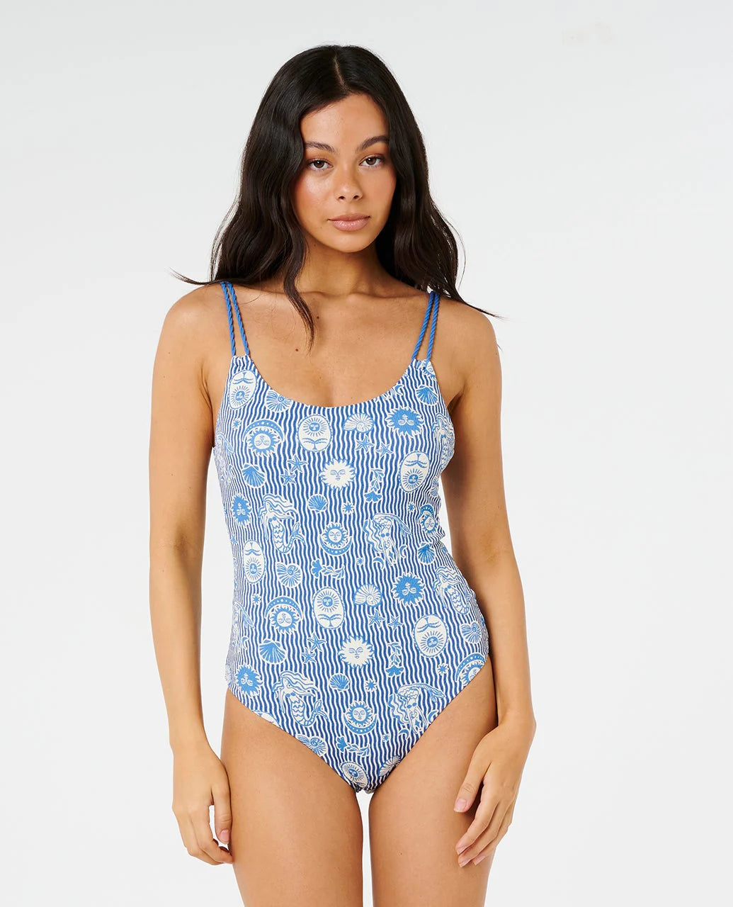 Ripcurl womens one piece swimsuit in blue