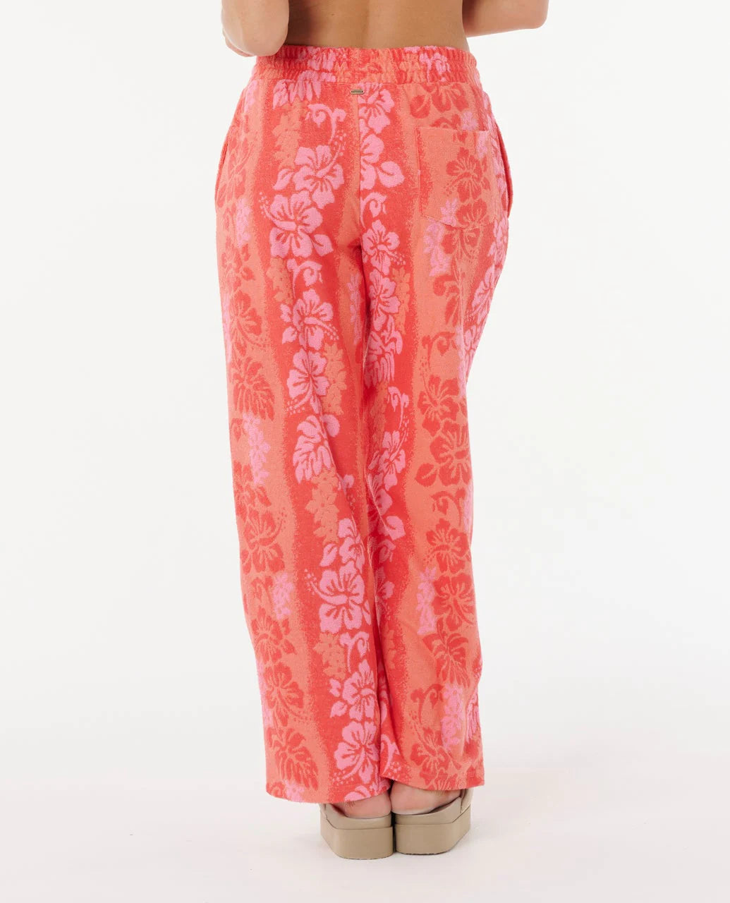 Ripcurl womens pant back view terry towel material