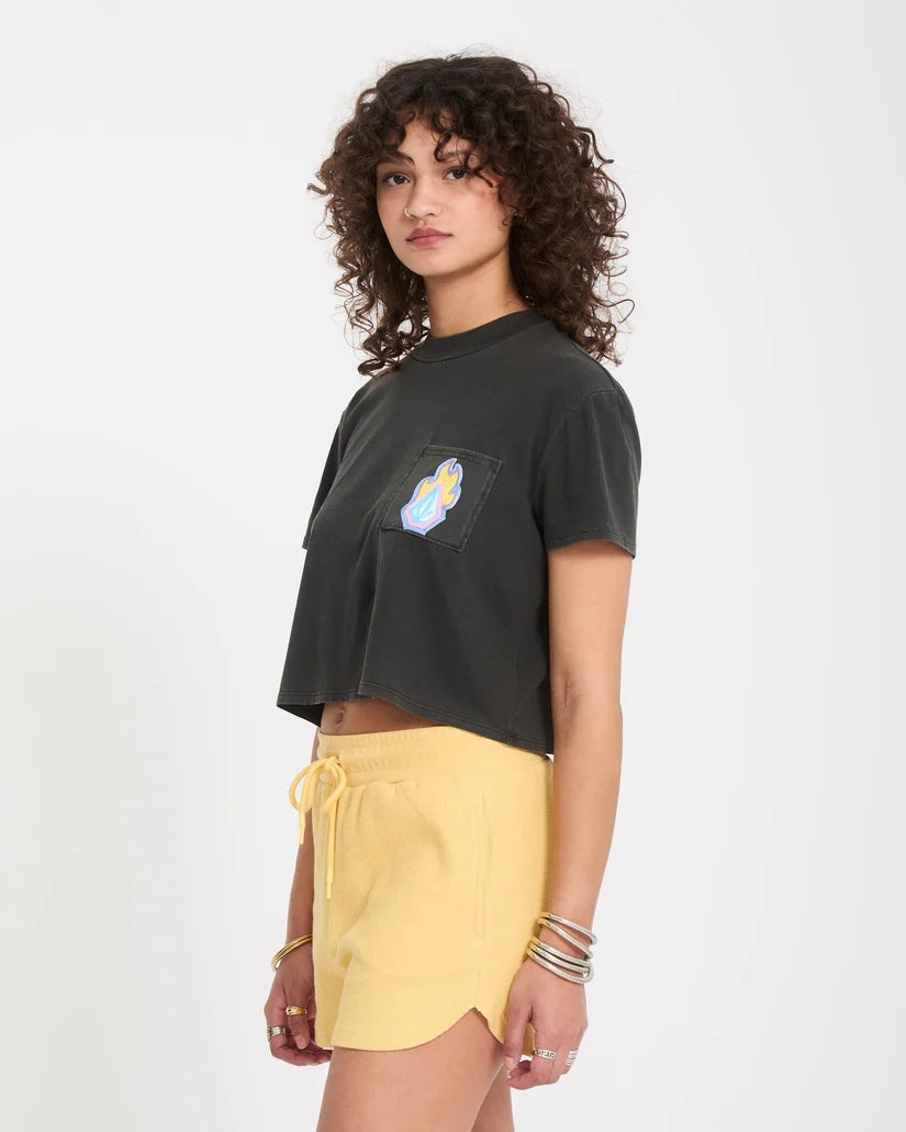 Volcom women’s Pocket Dial T-Shirt - Vintage Black