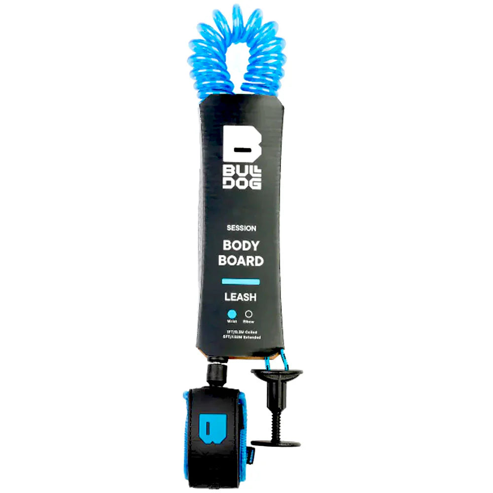 Bulldog bodyboard wrist coil leash