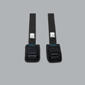 Bulldog black roof rack cam buckle straps, sold as a pair