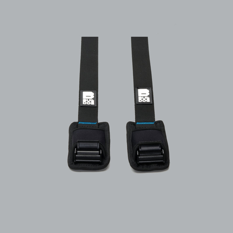 Bulldog black roof rack cam buckle straps, sold as a pair