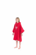 Buz kids Sunset Red changing robe front view
