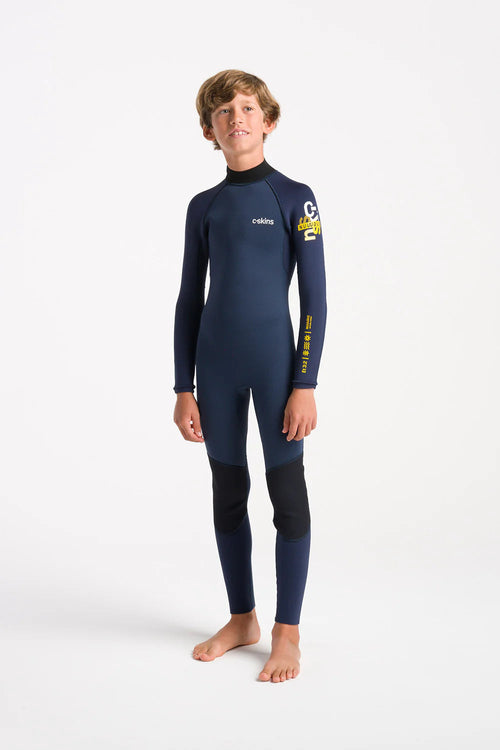 C-Skins Element junior 3/2 back zip wetsuit front view