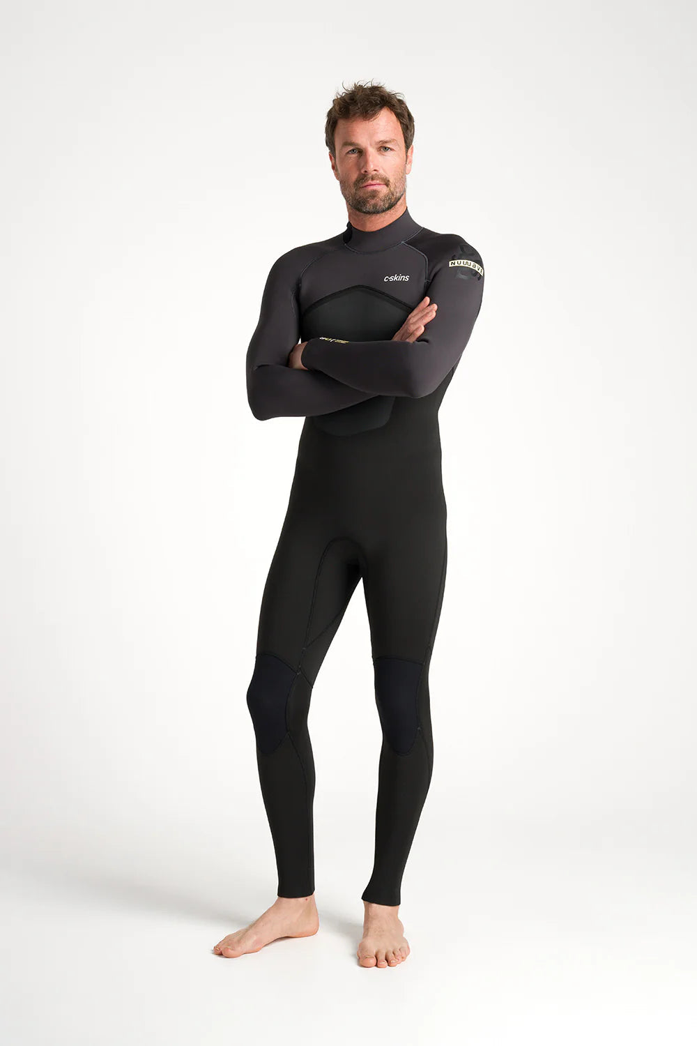 C-Skins NuWave Legend men’s 4/3 back zip wetsuit front view