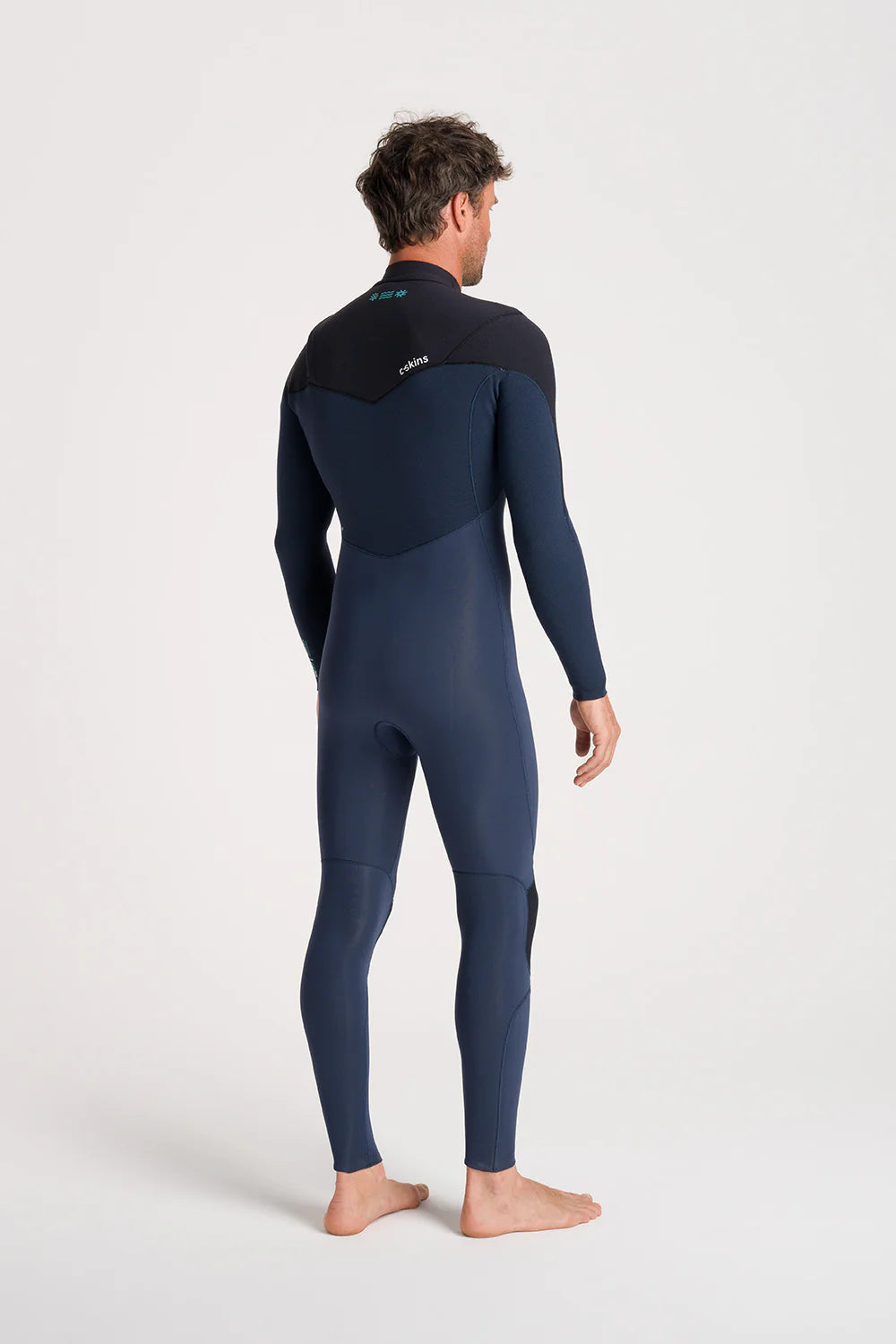 C-Skins NuWave ReWired men’s 3/2 chest zip wetsuit back view