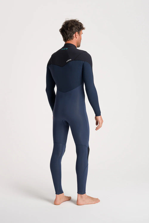 C-Skins NuWave ReWired men’s 3/2 chest zip wetsuit back view