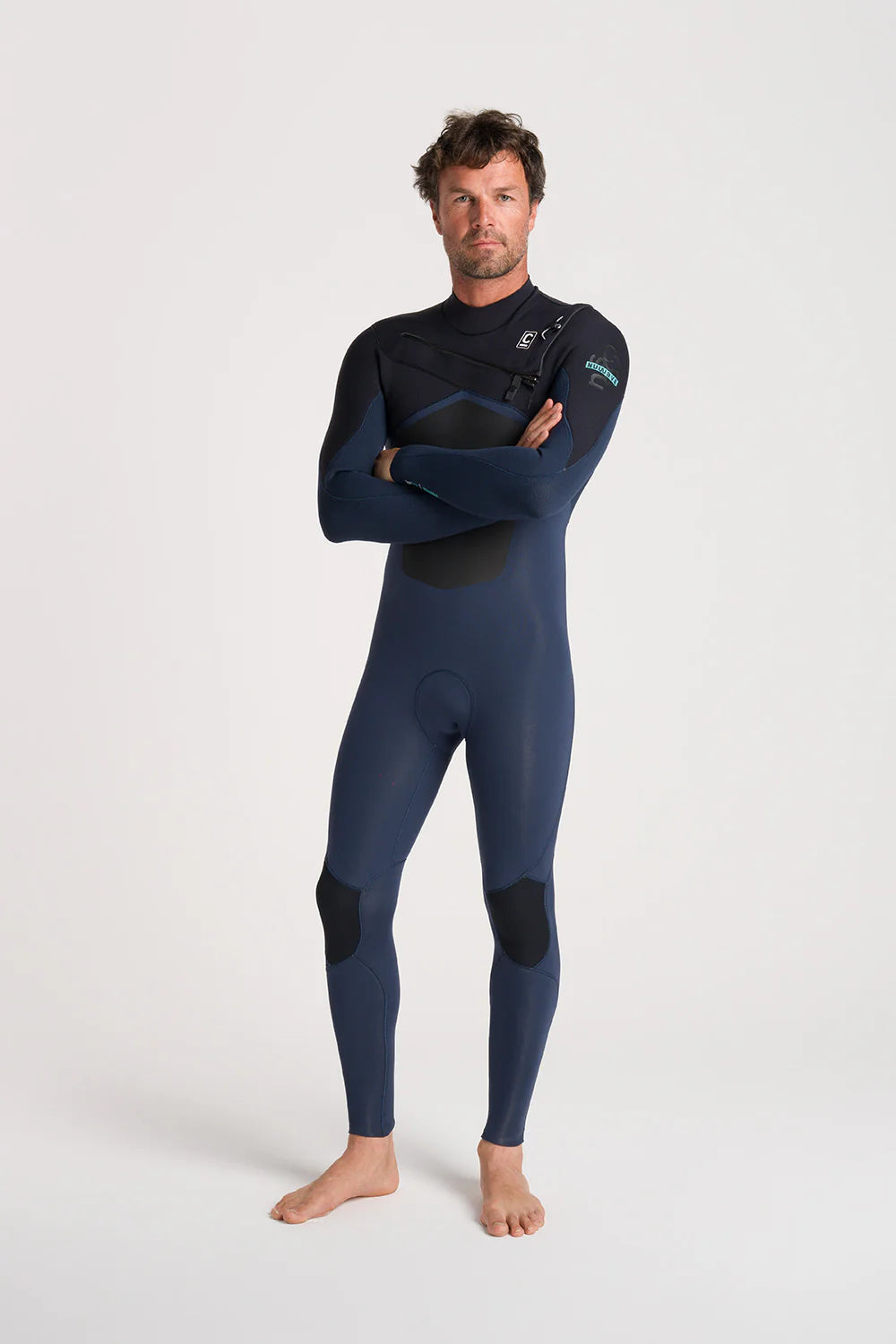 C-Skins NuWave ReWired men’s 3/2 chest zip wetsuit front view
