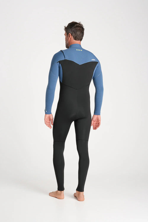 C-Skins NuWave Session men’s 3/2 chest zip wetsuit back view