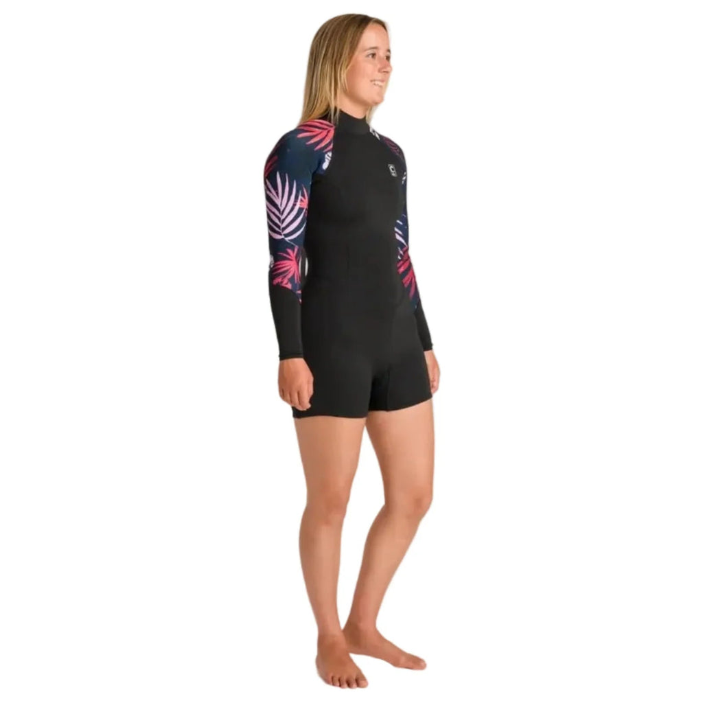 C-Skins NuWave Solace Lite women’s 2mm back zip shorty back view