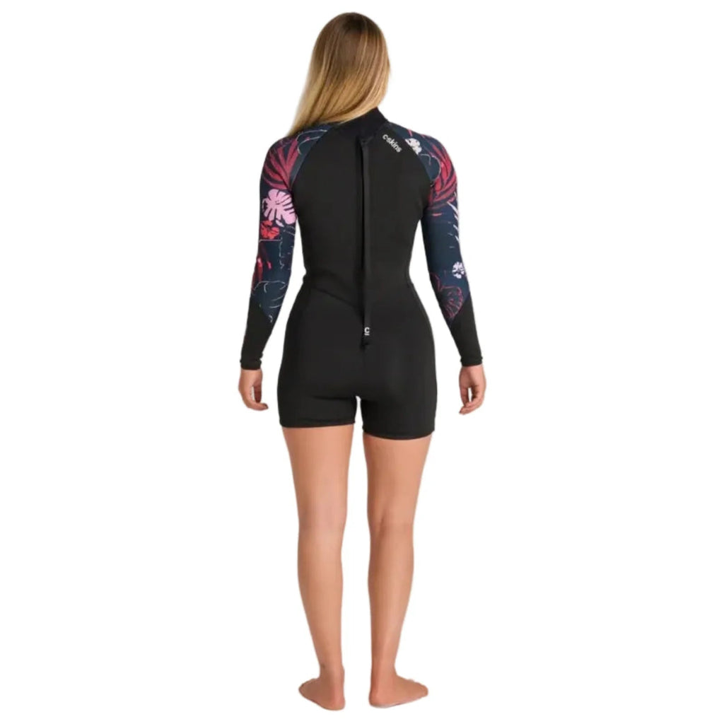 C-Skins NuWave Solace Lite women’s 2mm back zip shorty detail