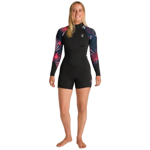 C-Skins NuWave Solace Lite women’s 2mm back zip shorty front view