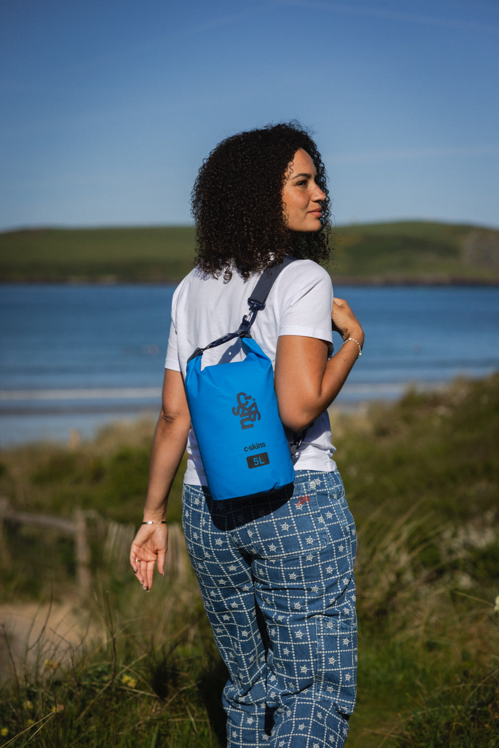 C-Skins Session 5L dry bag in Hawaiian Blue