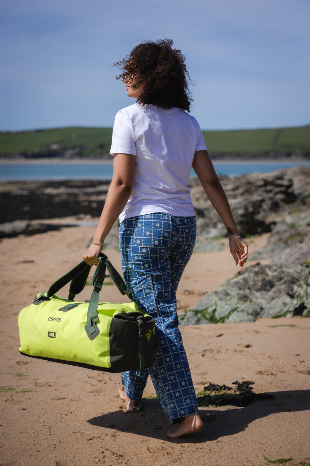 C-Skins Storm Chaser 40L dry duffel in Flash Green