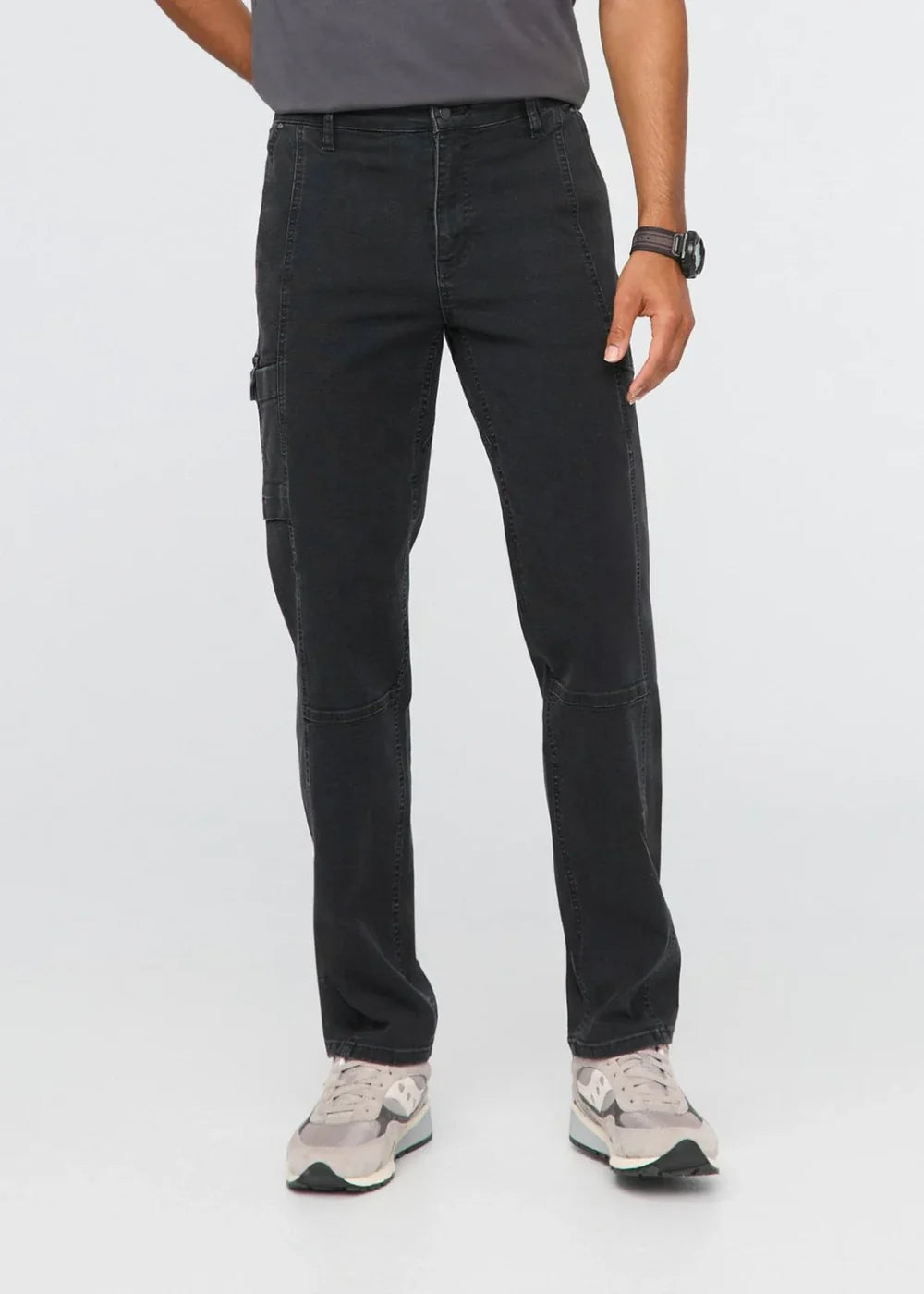 Duer Stretch Canvas 7 Pocket Pant in black