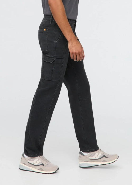 Duer Stretch Canvas 7 Pocket Pant in black, alternate view