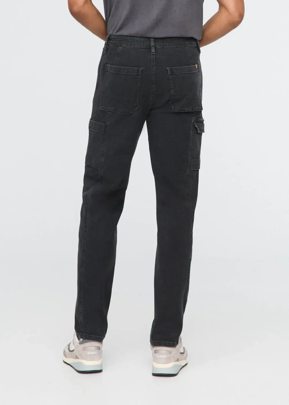 Duer Stretch Canvas 7 Pocket Pant in black, product detail