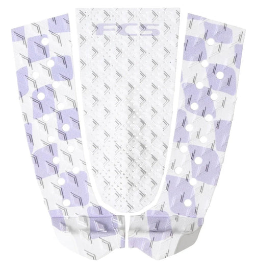 FCS Caroline Marks Eco traction pad in Lavender and White Check