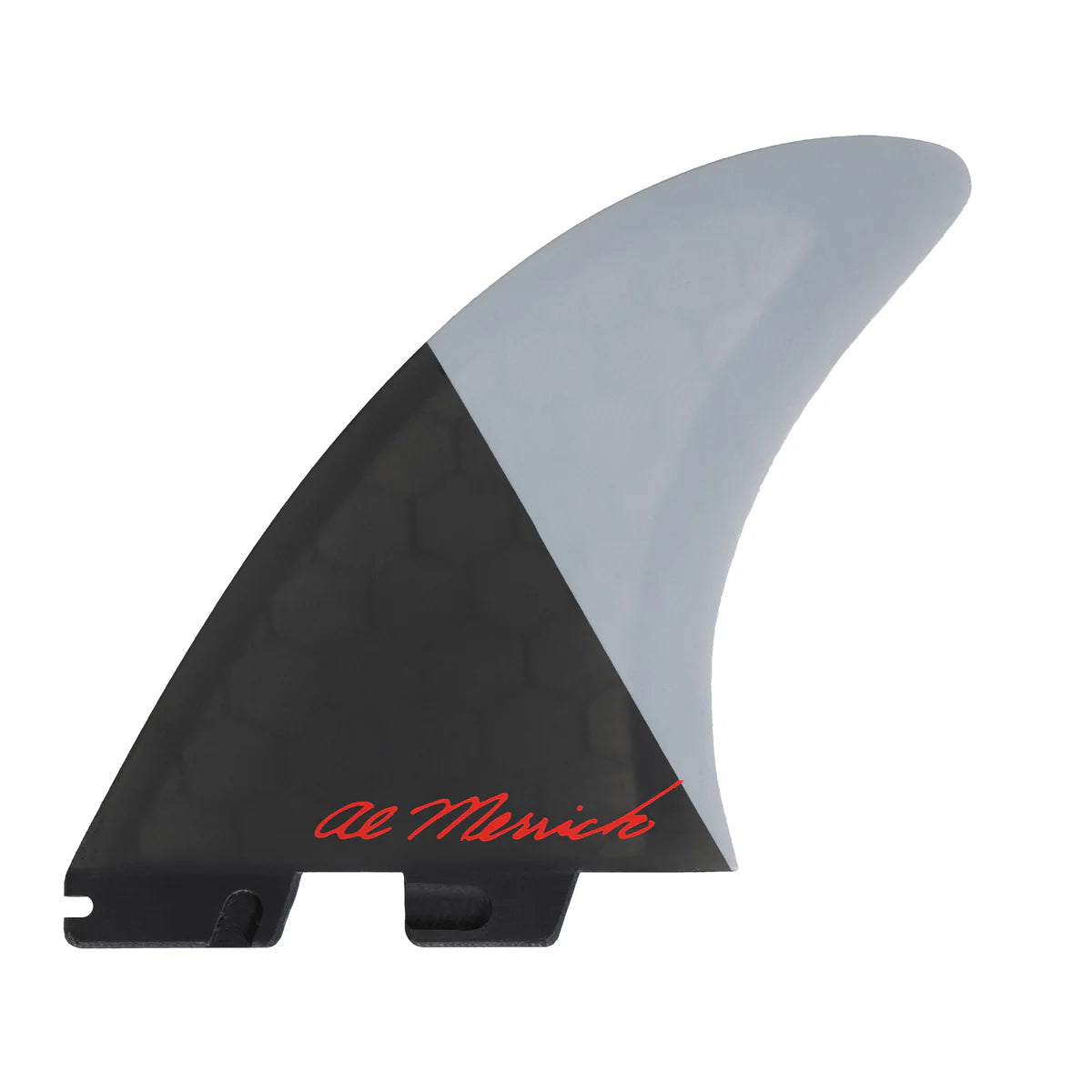 FCS II AM Twin + 1 Performance Core XL fins in Grey and Charcoal