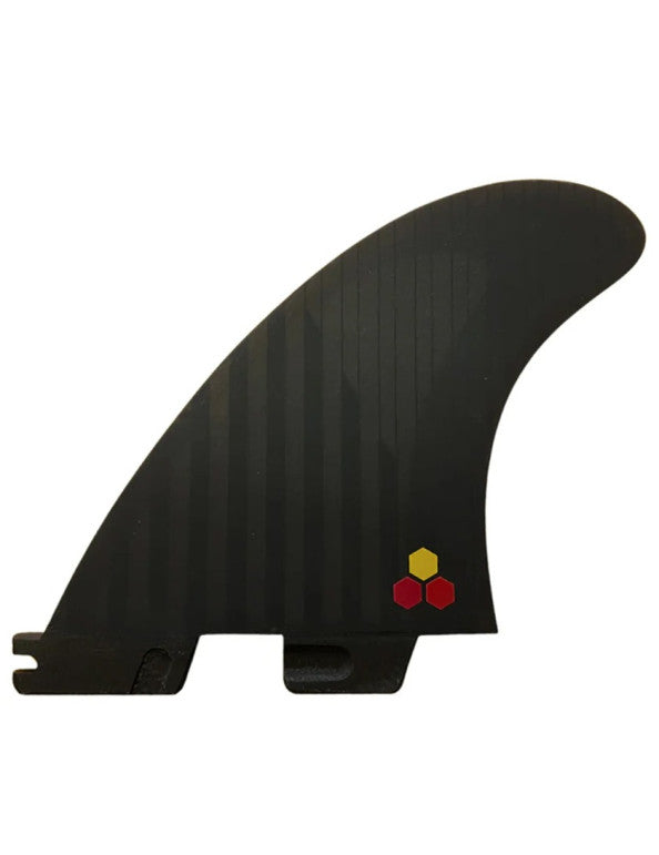 FCS II CI Upright Performance Core large thruster fins in black and flame, product detail
