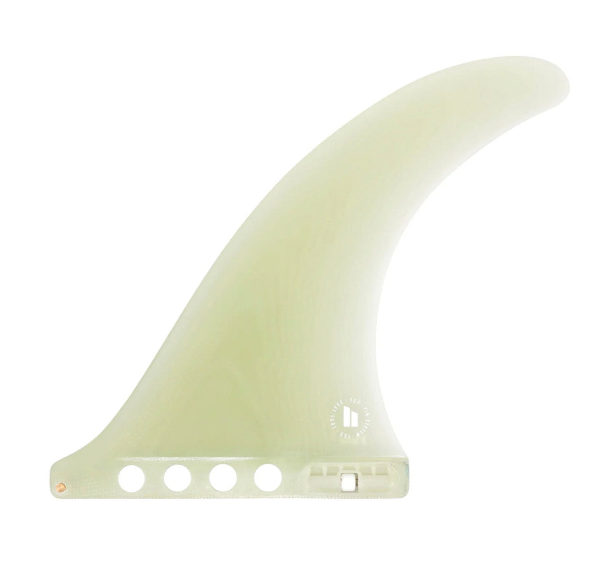 FCS II Flow II Performance Glass longboard fin in clear