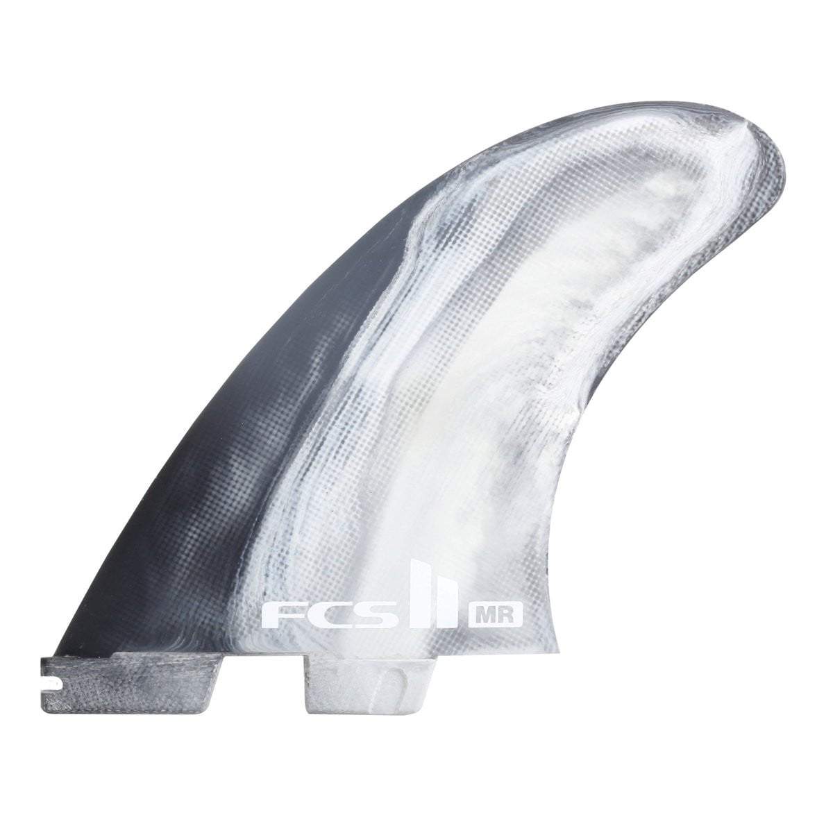 FCS II MR Twin + 1 Performance Core XL fins in black and white, product detail