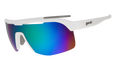 Goodr Aqua Shock Protocol sunglasses with green reflective lenses