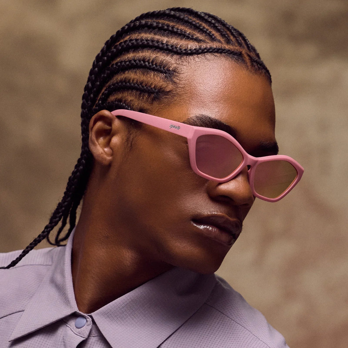 Goodr Deco G Bubblegum Socialite sunglasses, product view 2