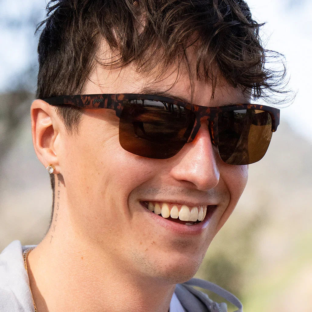 Goodr Flex G Country Club Crasher sunglasses, model view