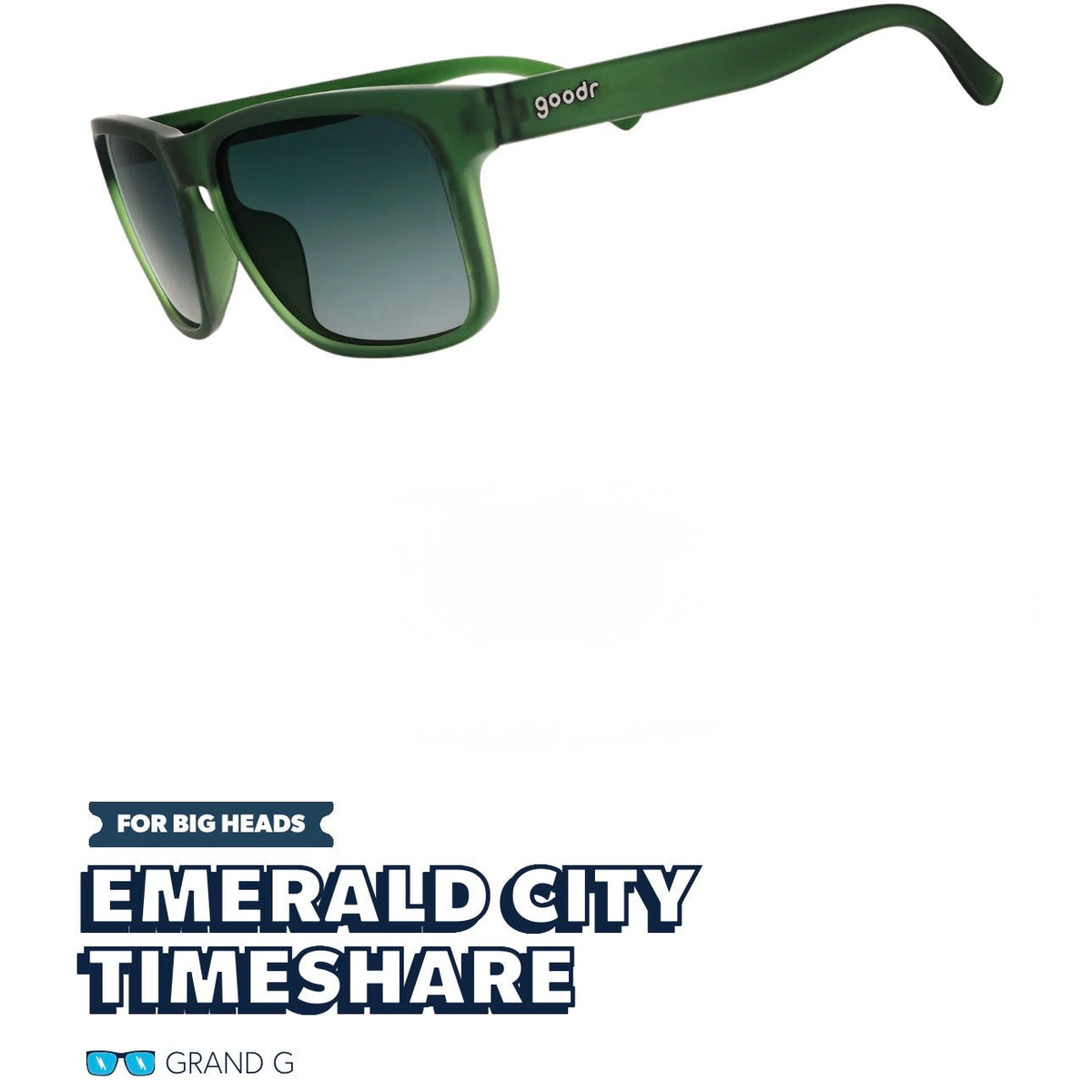 Goodr Grand G Emerald City Timeshare sunglasses, product view 1