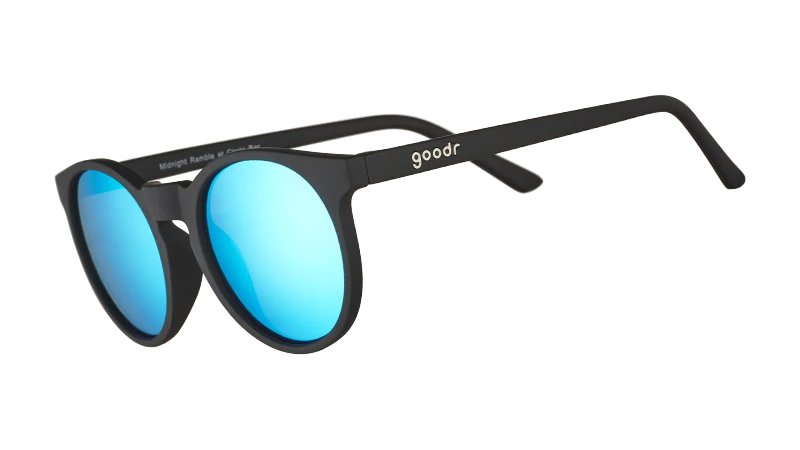 Goodr OG Midnight Ramble At Circle Bar sunglasses, side view