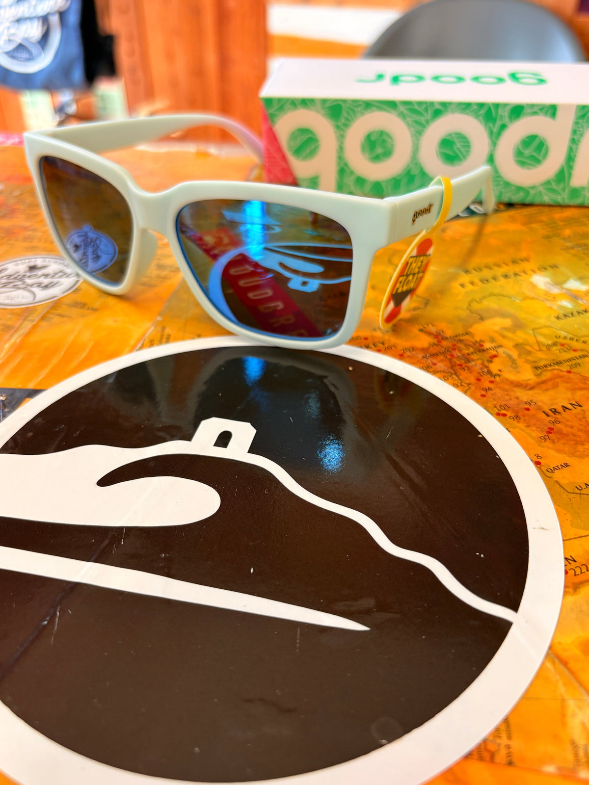 Goodr Sea Foam Party Favour Tidal G sunglasses, product view 2
