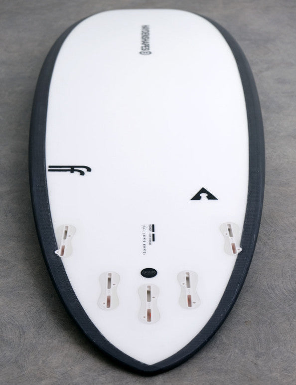 Haydenshapes Hypto Krypto FutureFlex surfboard, bottom view