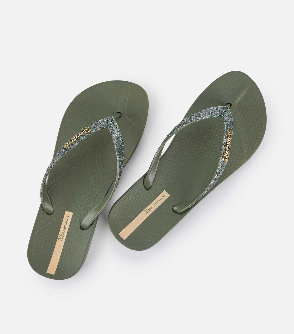 Ipanema Lolita Glitter Green women’s flip flops, product view 2