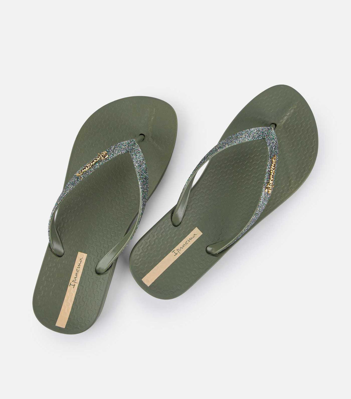 Ipanema Lolita Glitter Green women’s flip flops, product view 2