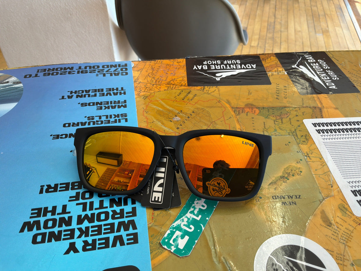 Liive Hi Seas polarised matt black sunglasses