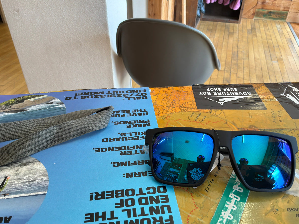 Liive Offshore mirror polarised matt black sunglasses