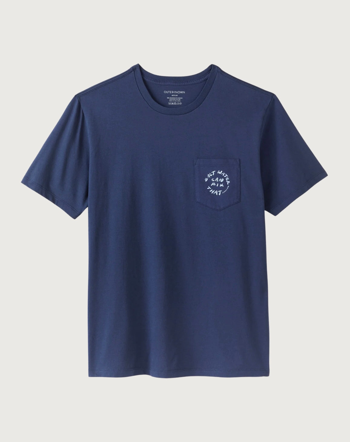 Outerknown Ty Williams Salt Water Tee in blue