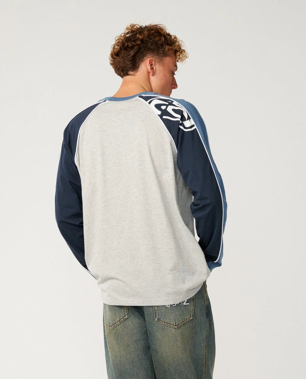Ripcurl Archive Sandman Panel Long Sleeve Tee, back view