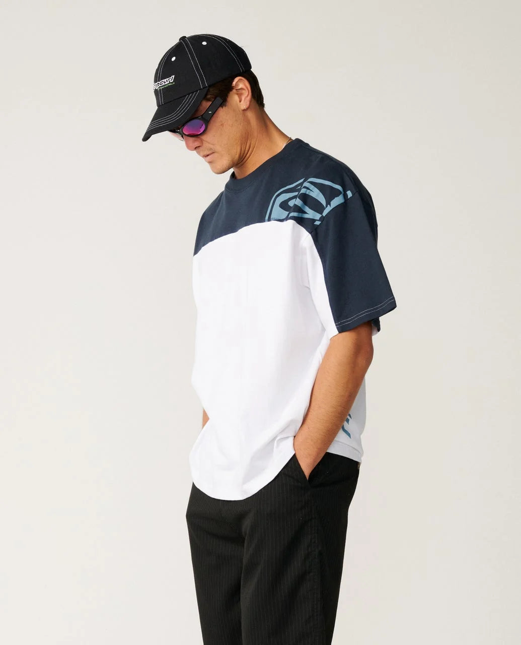 Ripcurl Archive Thrashed Panel Tee, product view 1