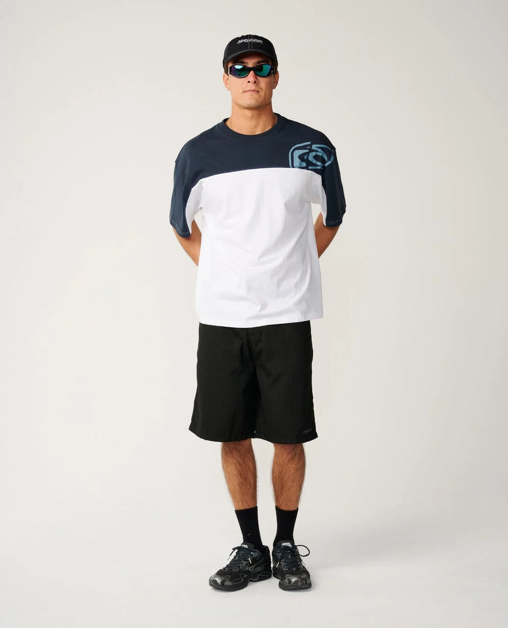 Ripcurl Archive Thrashed Panel Tee, product view 3