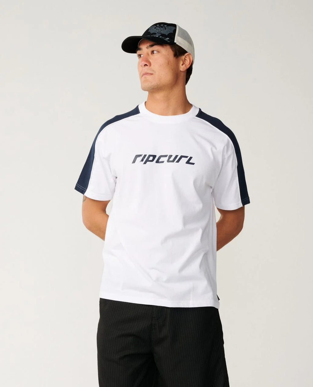 Ripcurl Archive Up Top Panel Tee, front view
