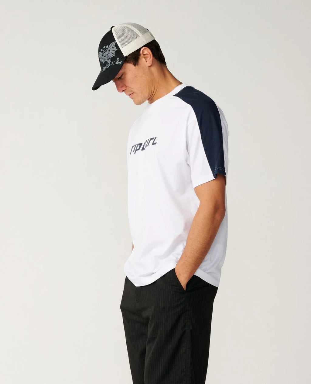 Ripcurl Archive Up Top Panel Tee, side view