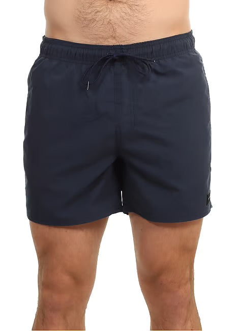 Ripcurl Men’s Offset 15 inch Volley Shorts in navy, front view