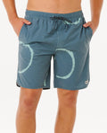 Ripcurl Men’s Pacific Rinse Dye Volley Shorts, front view