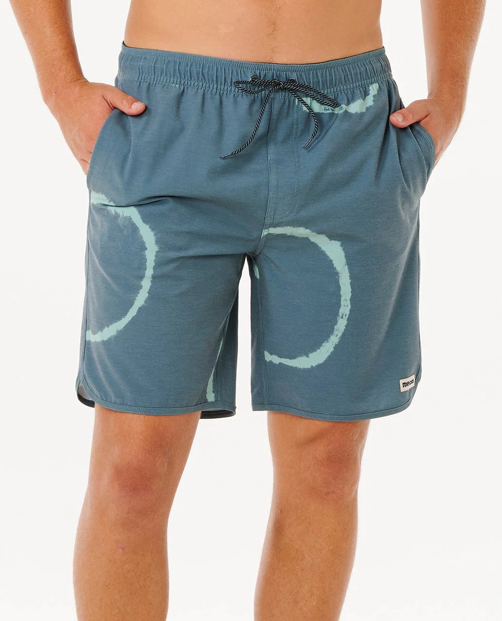 Ripcurl Men’s Pacific Rinse Dye Volley Shorts, front view