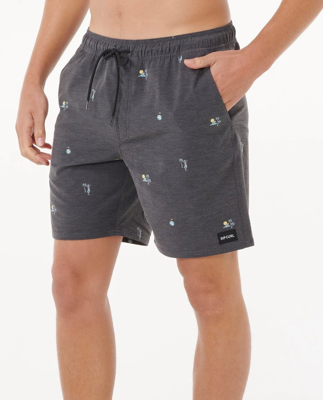 Ripcurl Men’s Skelly Breach Volley Shorts, front view
