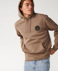 Ripcurl Men’s Wetsuit Icon Hoodie in walnut, front view