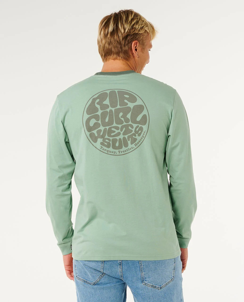 Ripcurl Men’s Wetsuits Icon Long Sleeve Tee, product view 2
