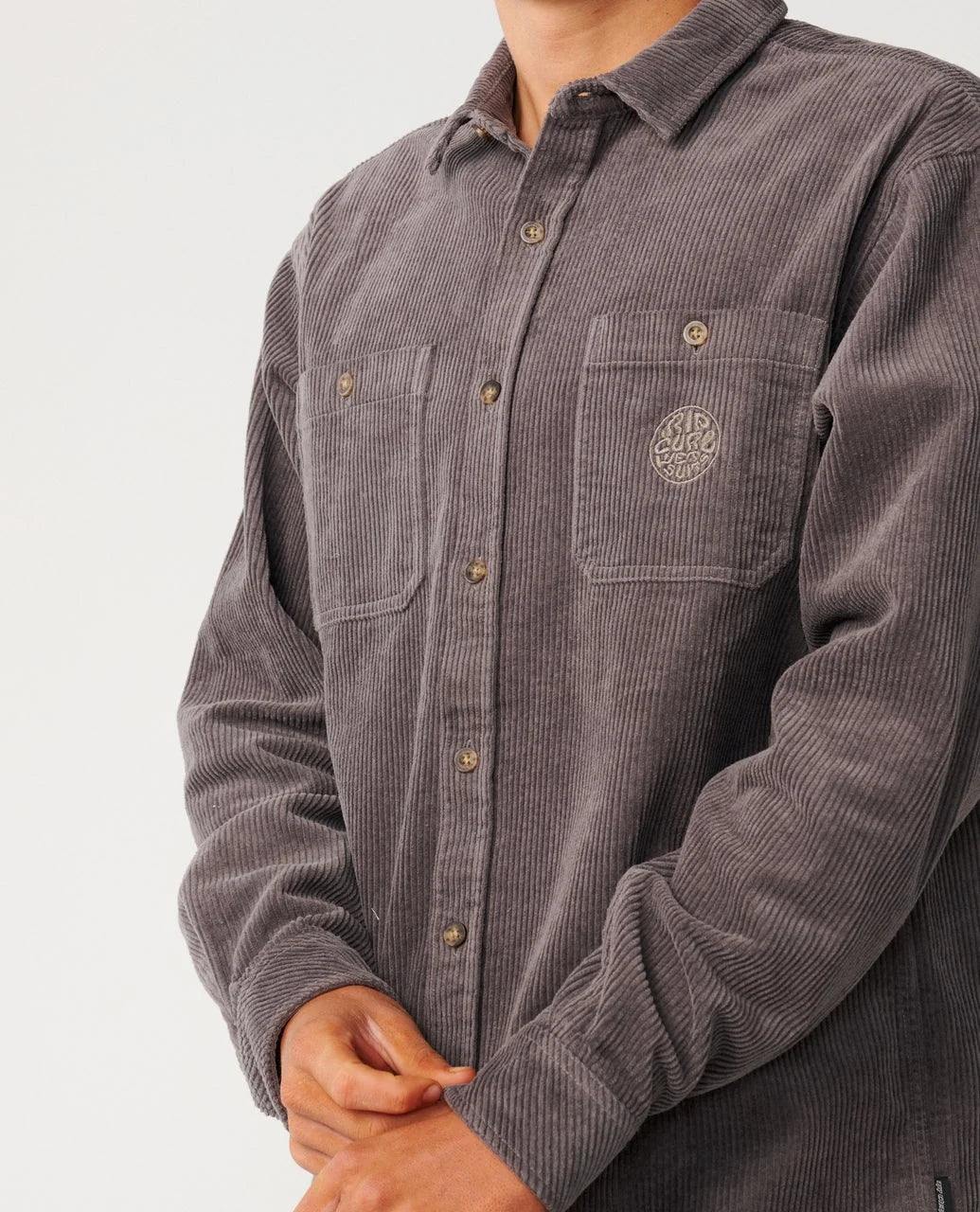 Ripcurl Premium Surf Cord Long Sleeve Shirt, detail view